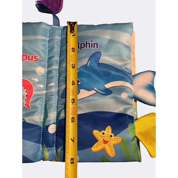 Set Of 3 Baby Soft Crinkle Cloth Books with Teethers - Picture 4 of 12